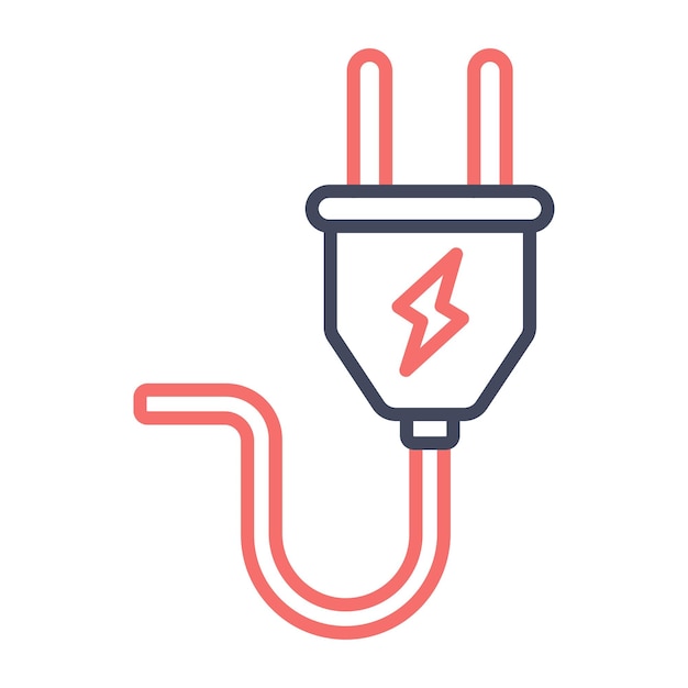 Power Plug Vector Illustration Style