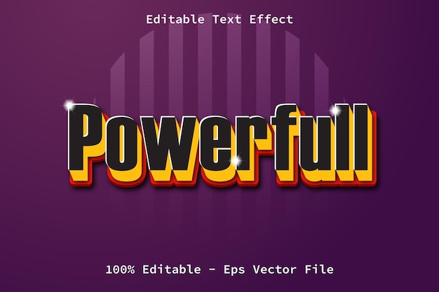 Powerful With Modern Style Text Effect