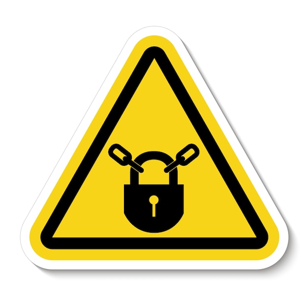 PPE IconKeep Locked Symbol Sign Isolate On White BackgroundVector Illustration EPS10