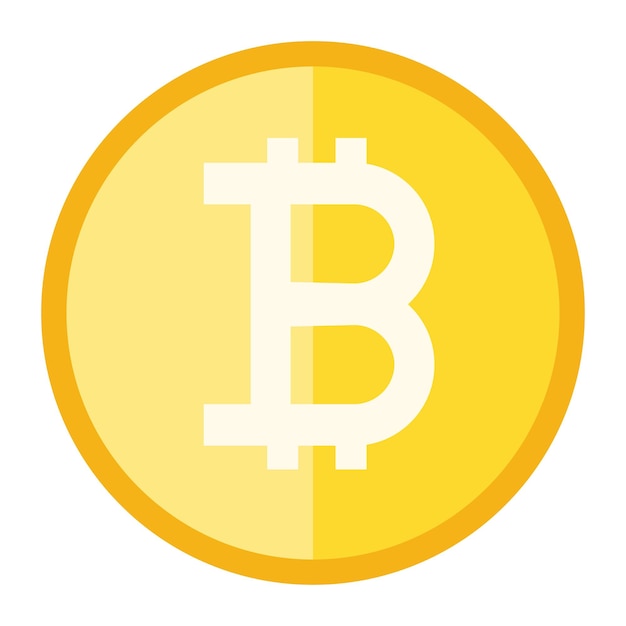 Premium Bitcoin Vector Clipart Crypto Coin icon