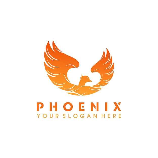 Premium quality phoenix wings logo