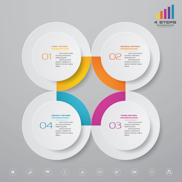 Presentation chart infographic