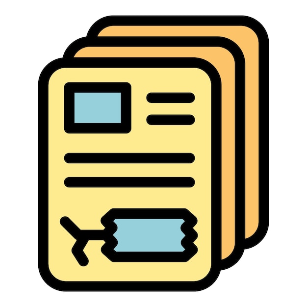 Price tag sticker icon Outline price tag sticker vector icon color flat isolated