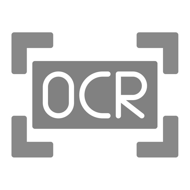 Printed Ocr icon vector image Can be used for Printing