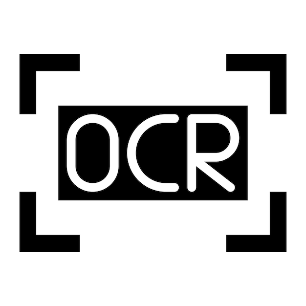 Printed Ocr icon vector image Can be used for Printing