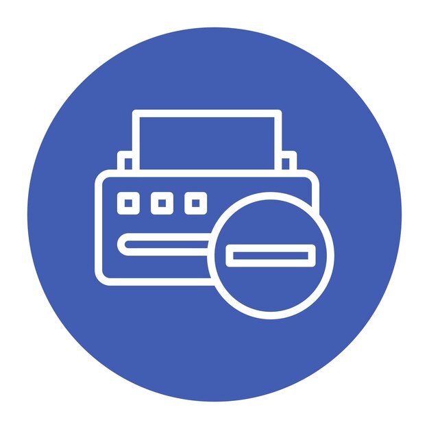 Printer Error icon vector image Can be used for Printing