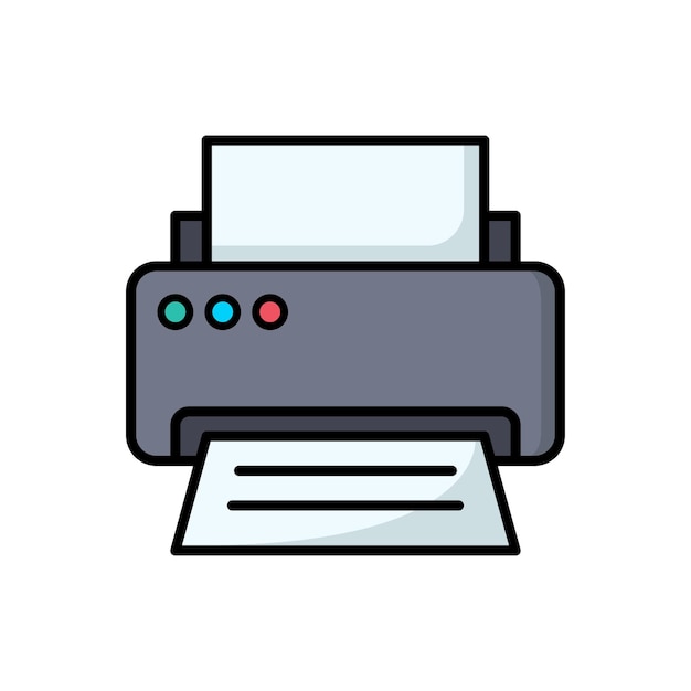 printer icon vector design template simple and clean