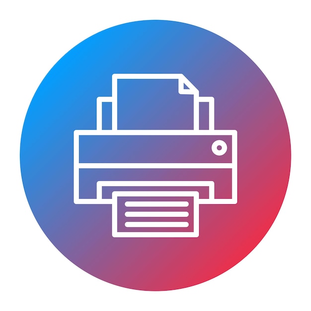 Printer icon vector image Can be used for 3d Printing