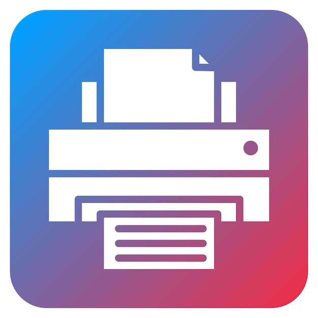 Printer icon vector image Can be used for 3d Printing