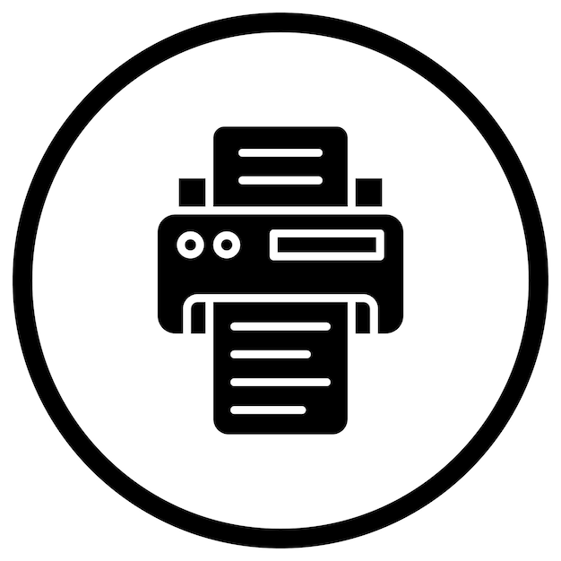 Printer Vector Icon Design Illustration
