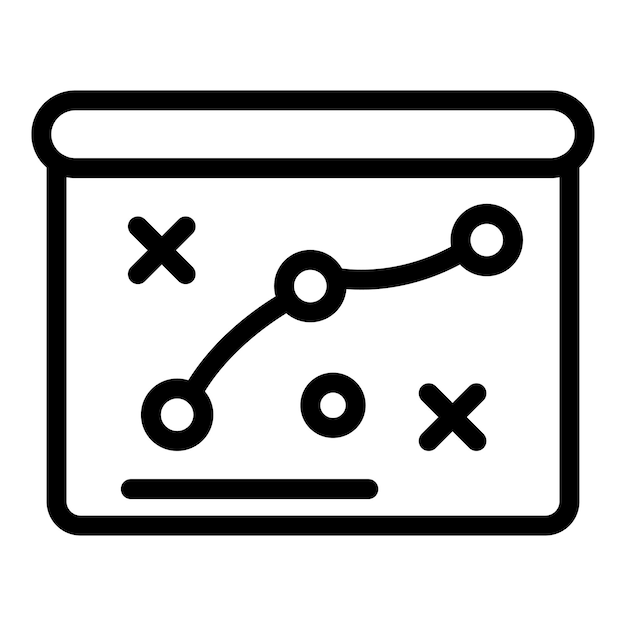 Problem point solving icon Outline problem point solving vector icon for web design isolated on white background