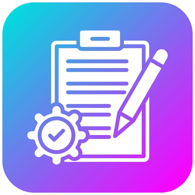 Process Documentation vector icon Can be used for Quality Assurance iconset