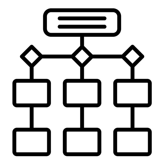 Process Flowchart Vector Illustration Style