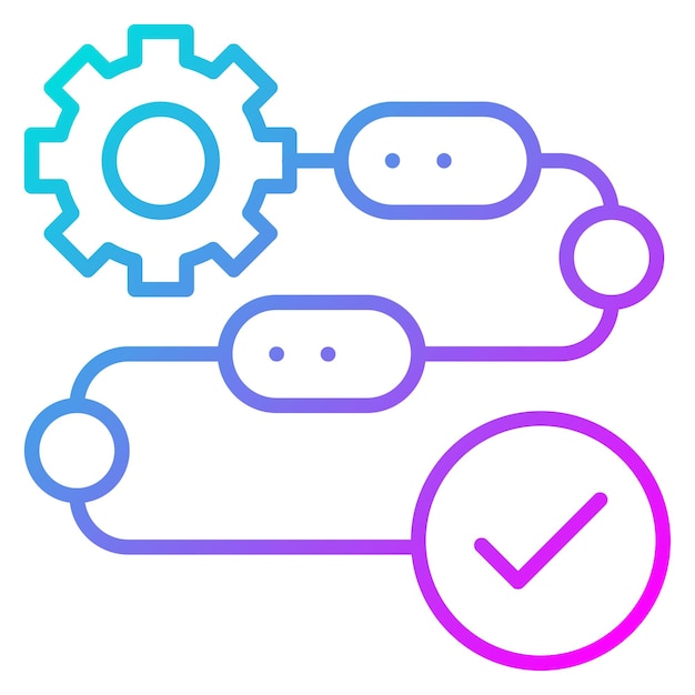 Process vector icon Can be used for Life Skills iconset