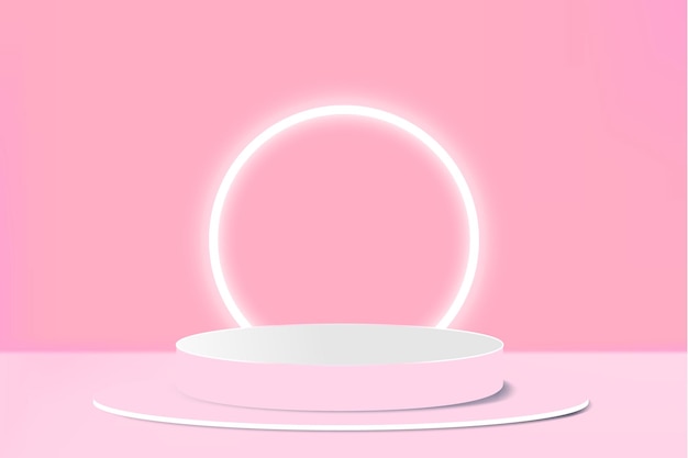 Product display podium background template
