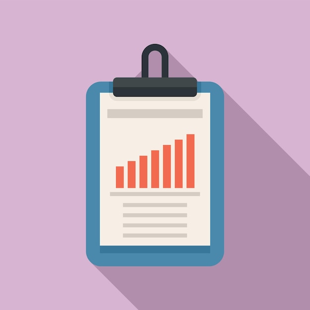 Product manager clipboard icon Flat illustration of product manager clipboard vector icon for web design