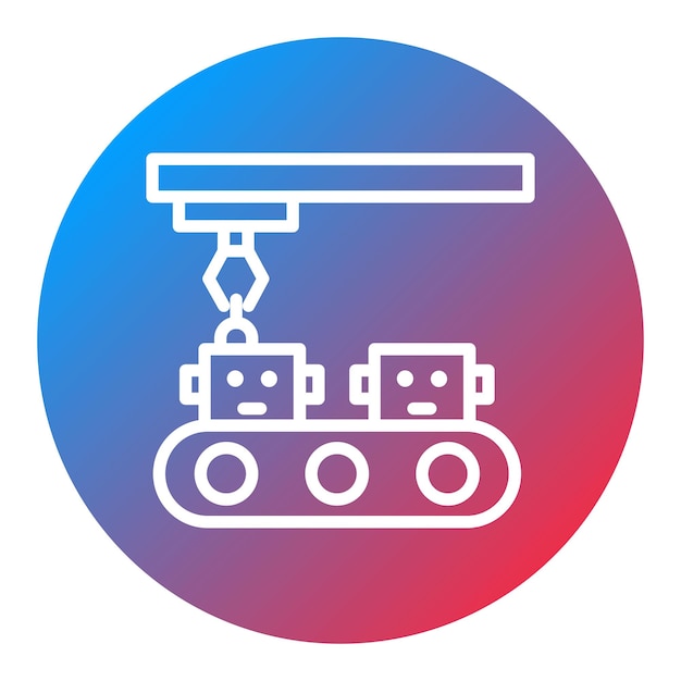 Production icon vector image Can be used for Robotics