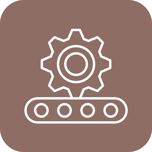 production line icon vector image can be used for project management
