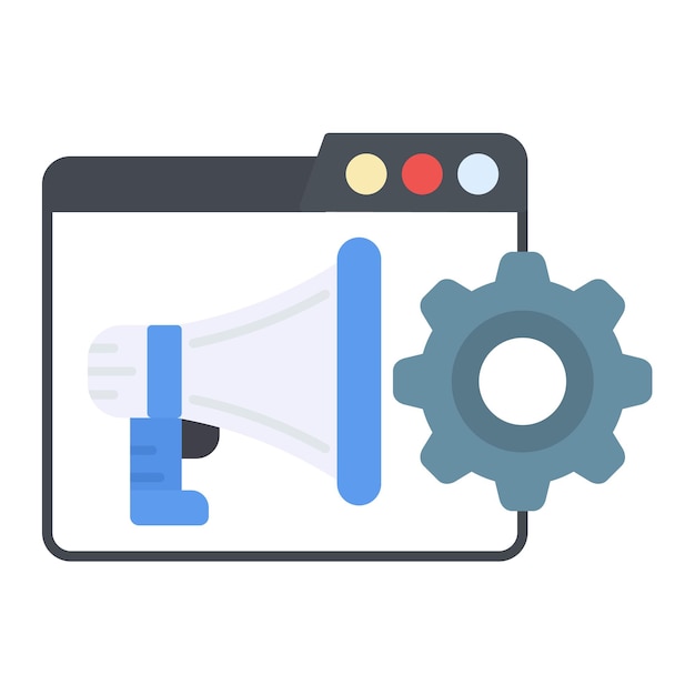 Programmatic Media Buy Flat Illustration
