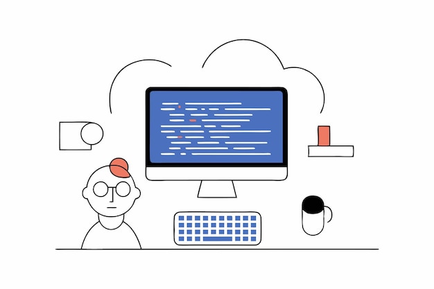Programmer concept illustration art