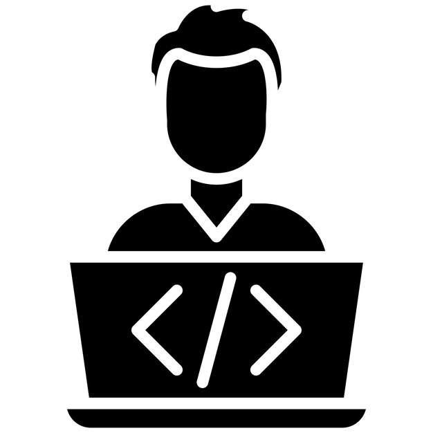 Programmer Vector Illustration Style