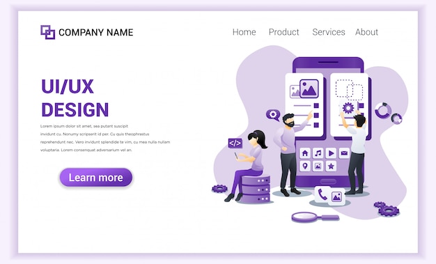 Programmers landing page. 