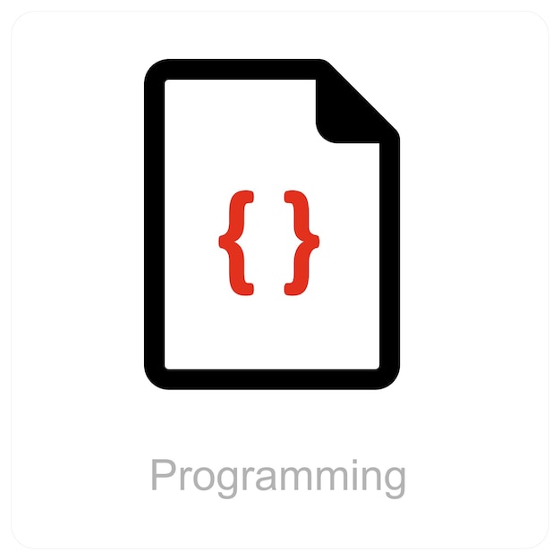 programming and code icon concept