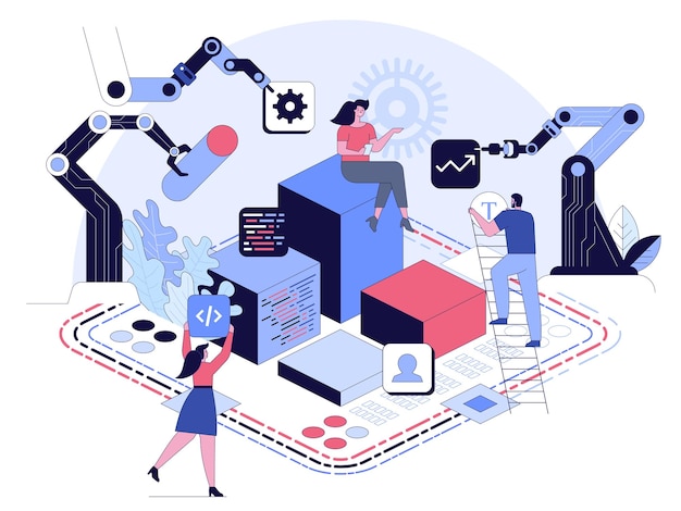 Programming and software development concept