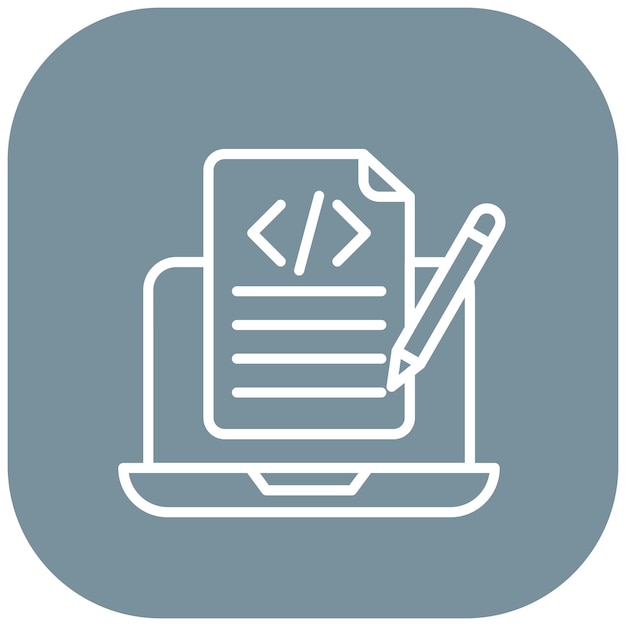 Programming Notes Vector Illustration Style