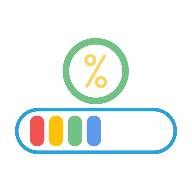 Progress Bar Flat Illustration
