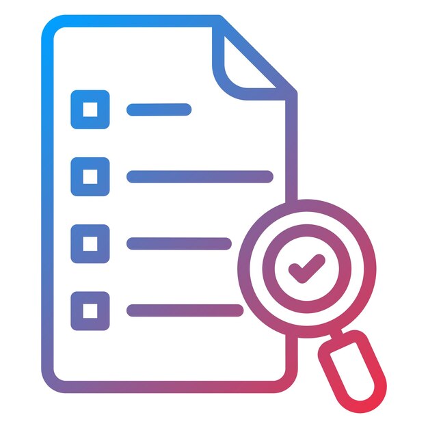 project evaluation icon vector image can be used for project assesment