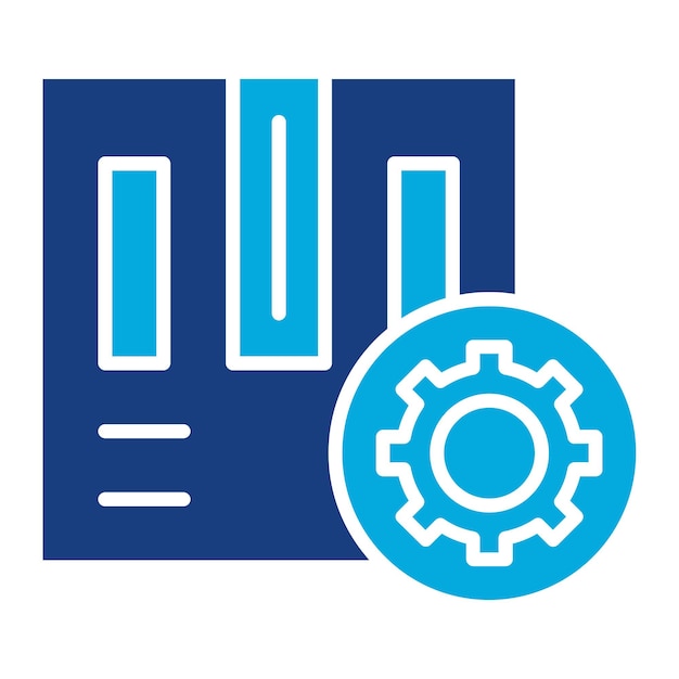 Project Management Duotone Illustration