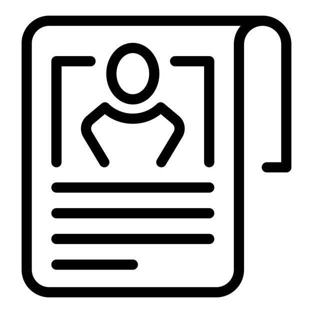 Property form icon outline vector Credit form Loan money