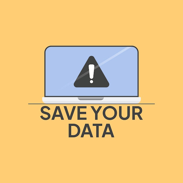 Protect your data from digital phishing and scam crimes data protection Vector illustration