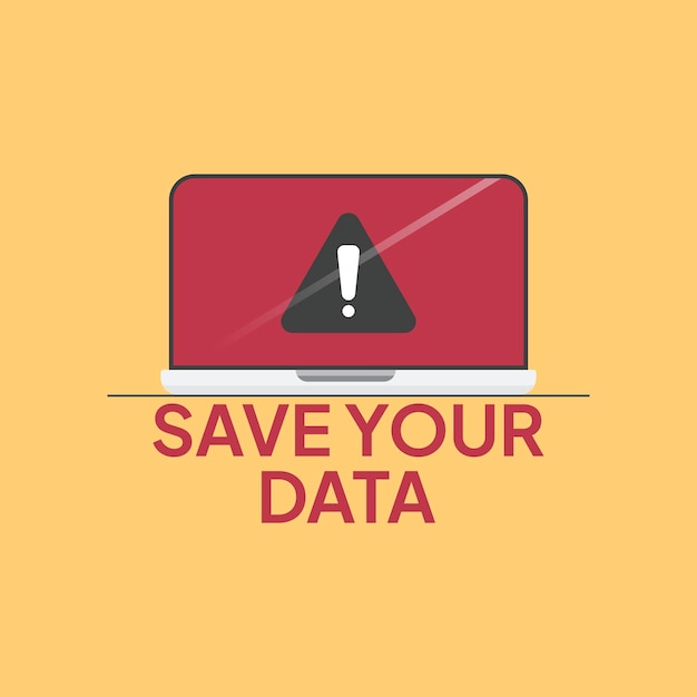 Protect your data from digital phishing and scam crimes data protection Vector illustration