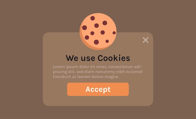protection of personal data information cookie and internet web page we use cookies policy concept.