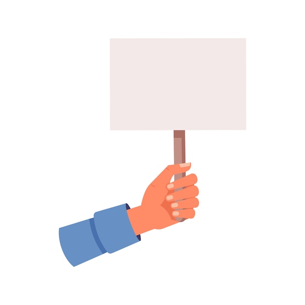 protesting banner placard with copy space