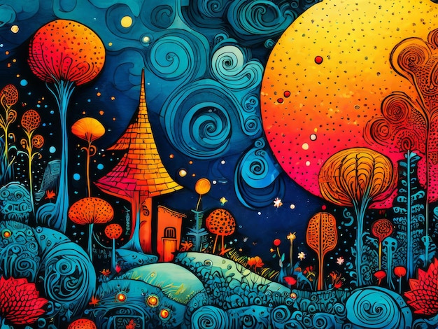 psychedelic background with abstract pattern psychedelic background with abstract pattern
