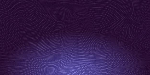 purple background with a pattern of waves and a place for text