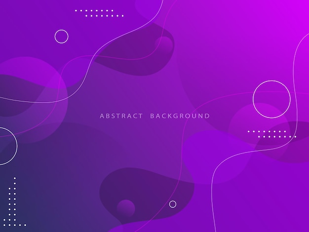 purple gradient background with wave and circle effect