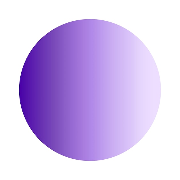 Purple gradient ball isolated vector illustration
