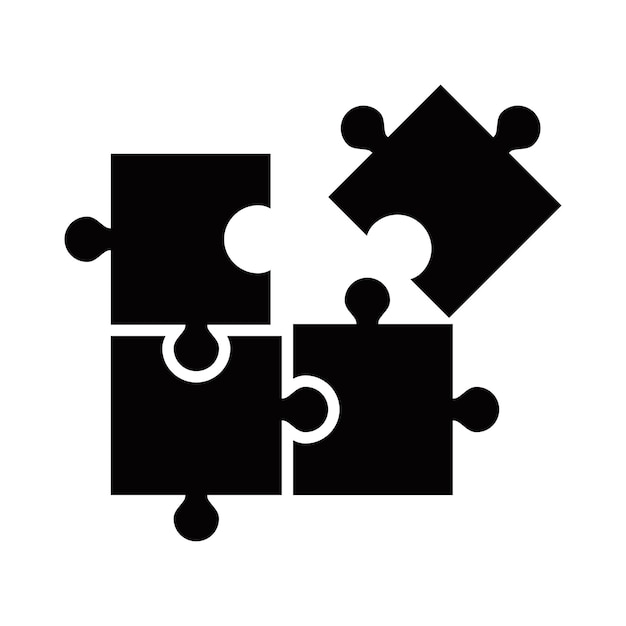 Puzzle Icon Vector Design Template