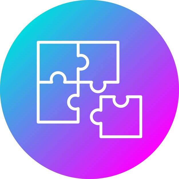 Puzzle vector icon Can be used for Entertainment iconset