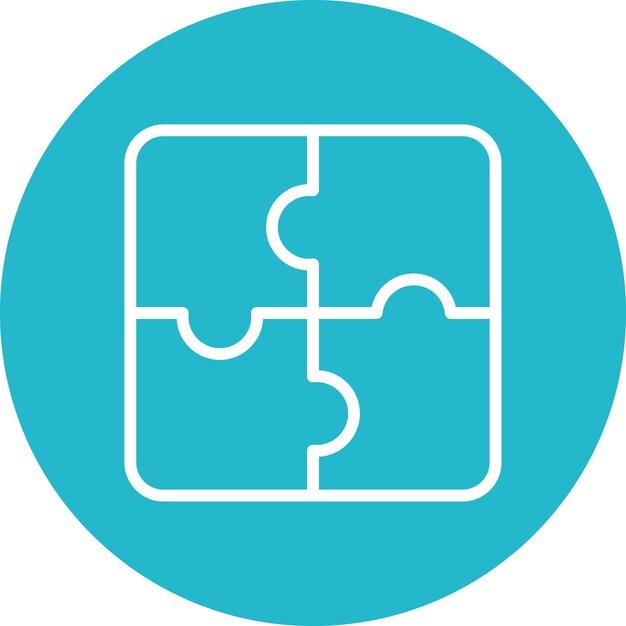 Puzzle vector icon illustration of Diplomacy iconset