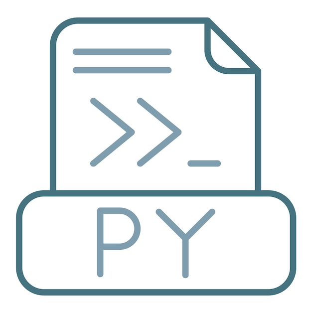 Python File Flat Illustration