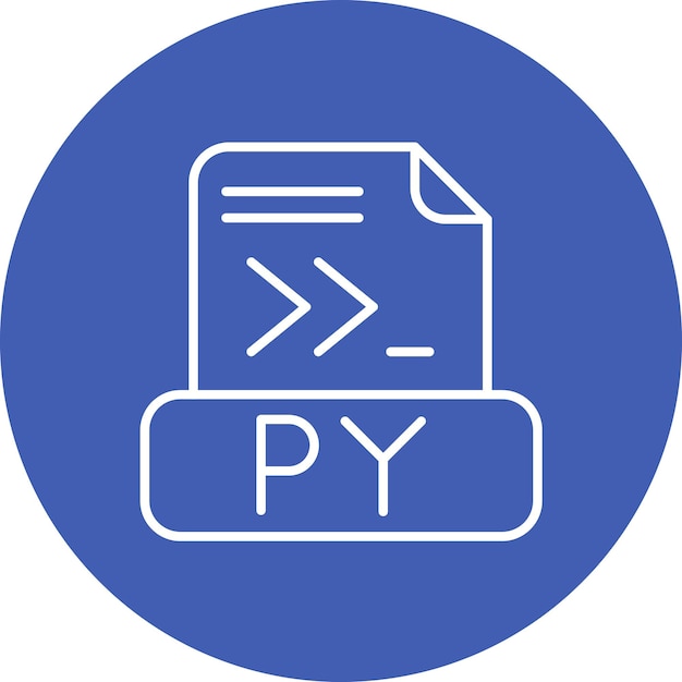 Python File icon vector image Can be used for Computer Programming