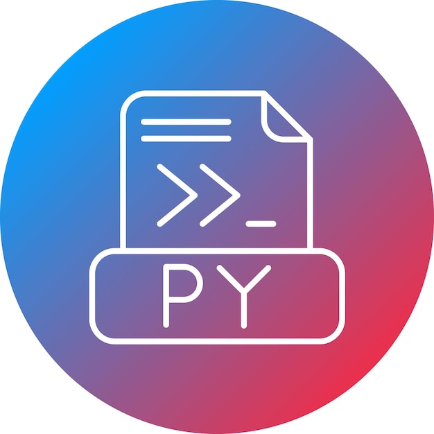 Python File icon vector image Can be used for Computer Programming