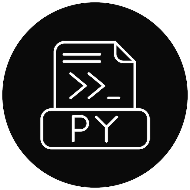 Python File icon vector image Can be used for Computer Programming