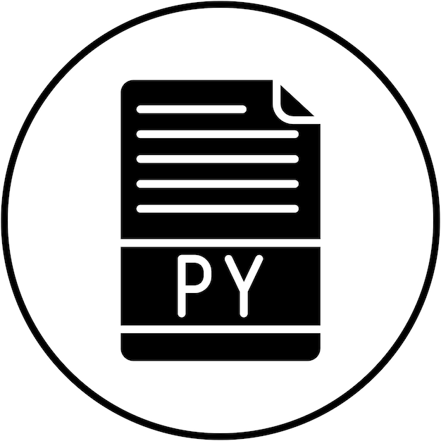 python file vector icon can be used for computer programming iconset
