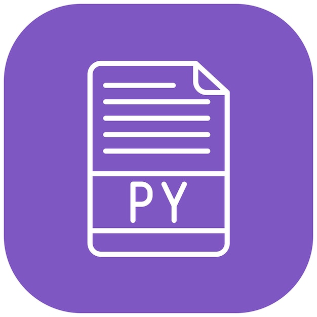 Python File Vector Illustration Style